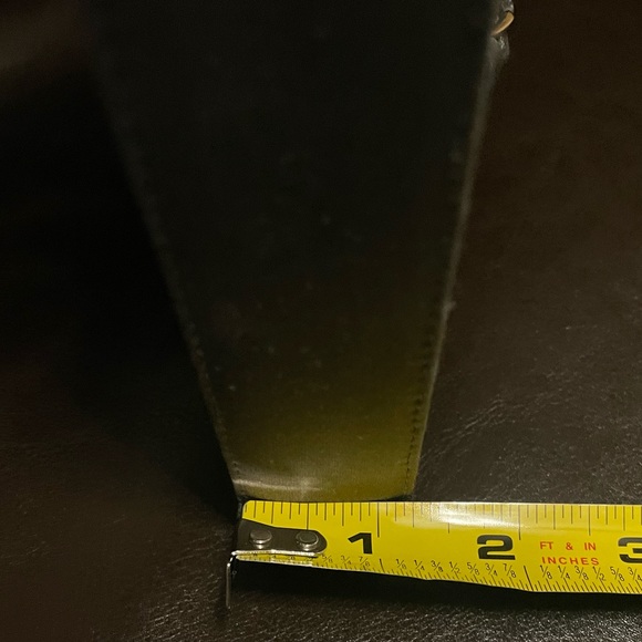 Authentic! Prada gray satin mini bag with top handle. - Picture 11 of 13